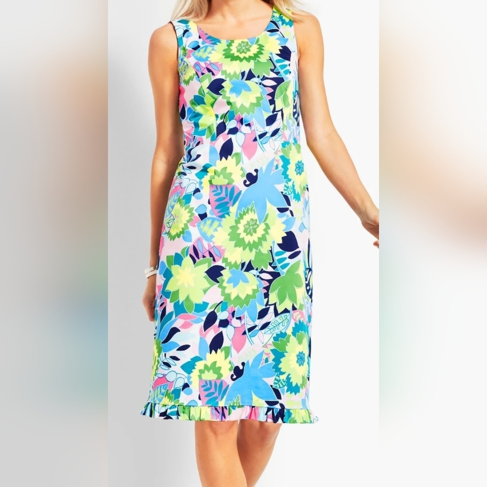💕Talbot Island Floral Sateen‎ Sheath Dress Size 10